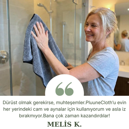 PluuneClothXXL (70x50 cm) – Sadece Su ile İz Bırakmayan Temizlik