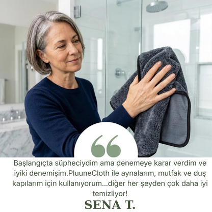 PluuneClothXXL (70x50 cm) – Sadece Su ile İz Bırakmayan Temizlik