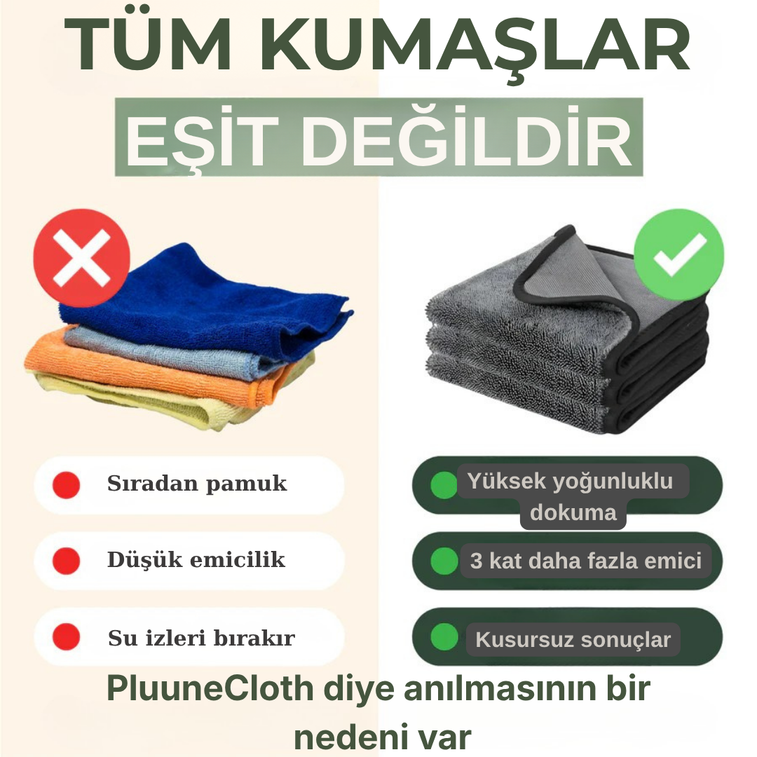 PluuneClothXXL (70x50 cm) – Sadece Su ile İz Bırakmayan Temizlik