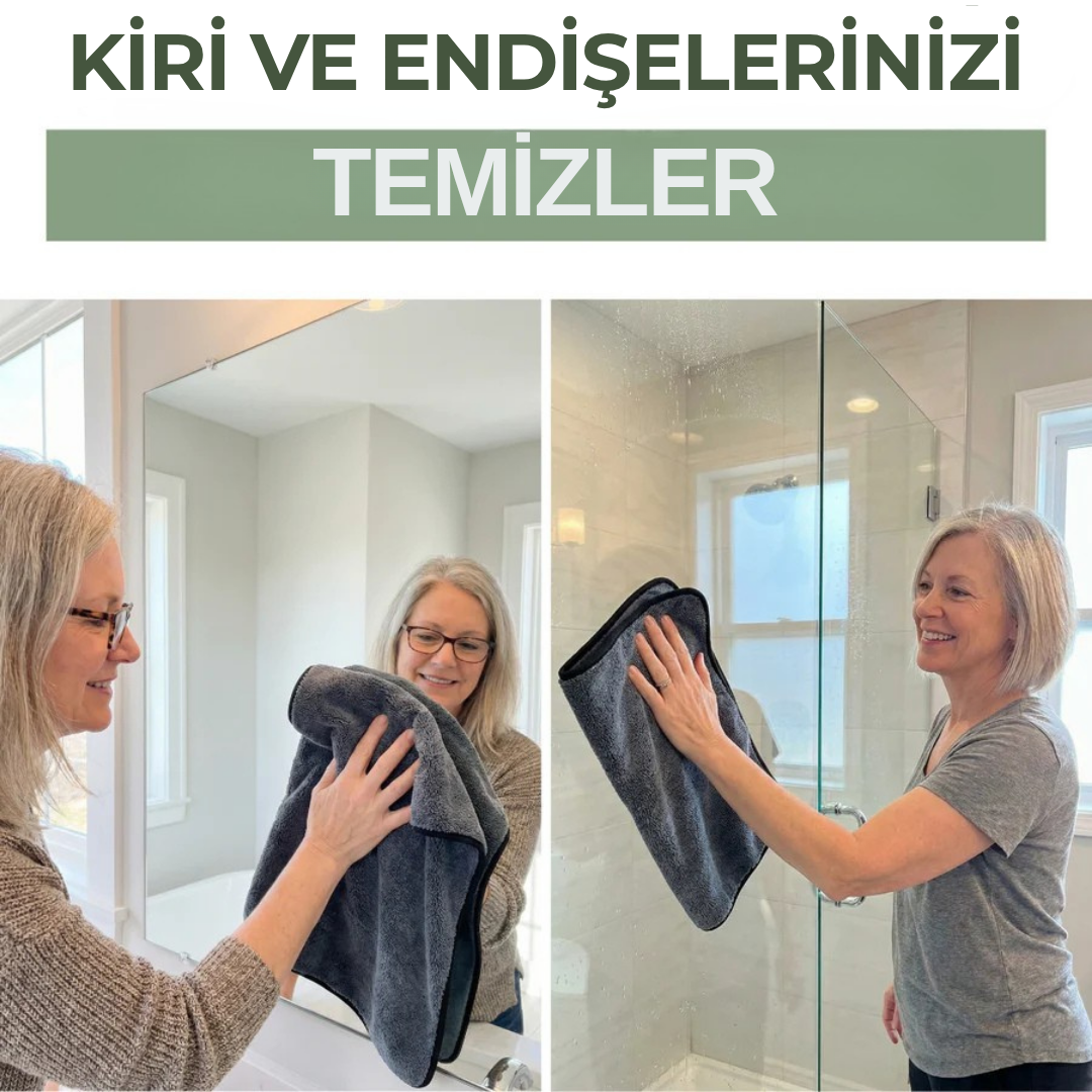 PluuneClothXXL (70x50 cm) – Sadece Su ile İz Bırakmayan Temizlik