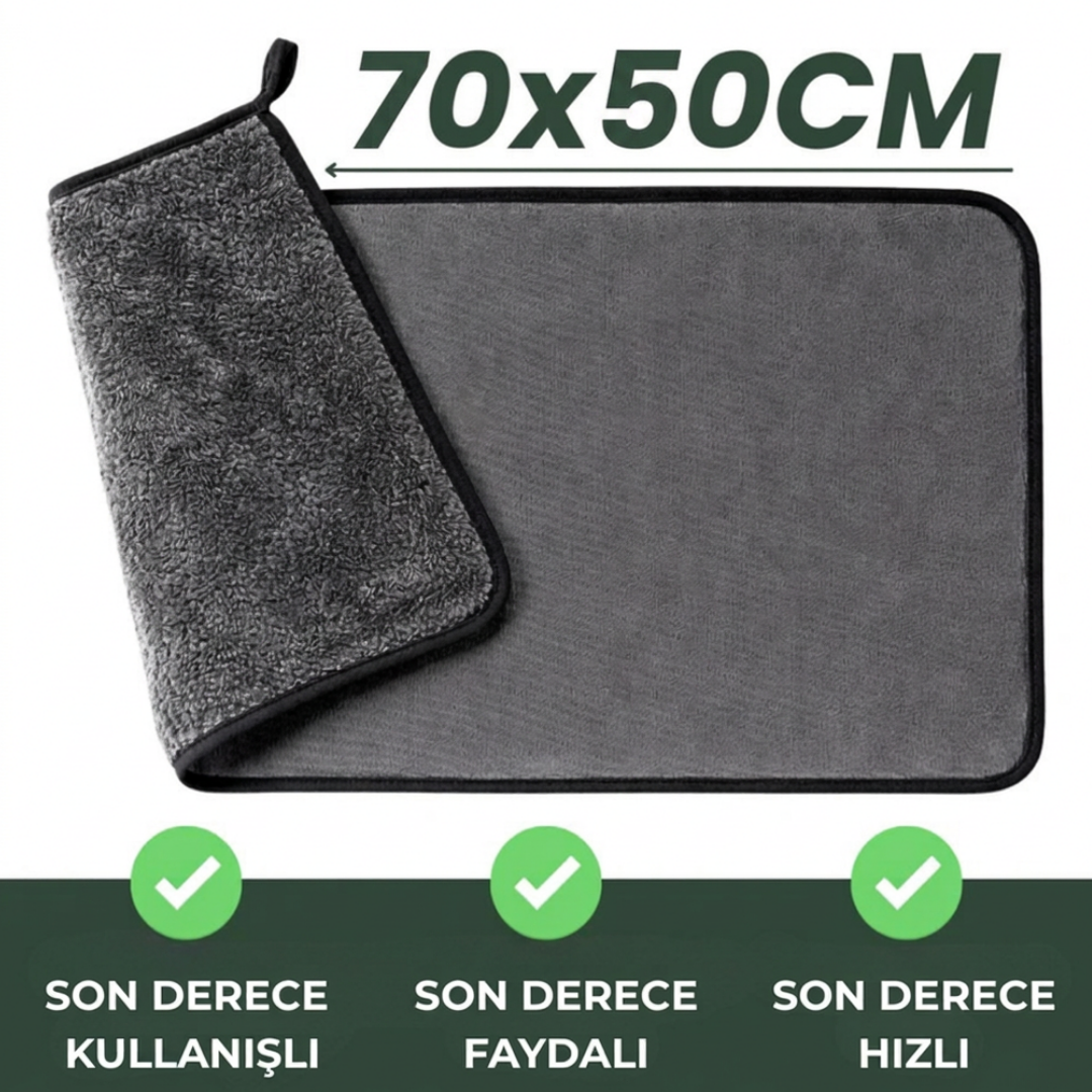 PluuneClothXXL (70x50 cm) – Sadece Su ile İz Bırakmayan Temizlik