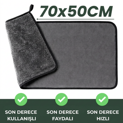 PluuneClothXXL (70x50 cm) – Sadece Su ile İz Bırakmayan Temizlik